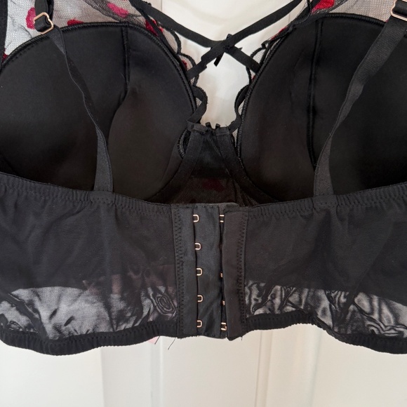 New! Victoria’s Secret Dream Angels Heart Embroidery Cap Corset Top 31651 - Picture 10 of 12